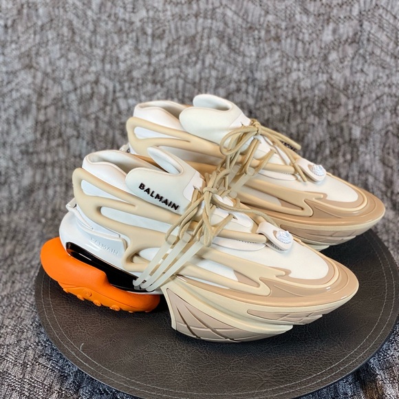 Balmain Men's Unicorn Low Top Chunky Sneakers Neoprene
